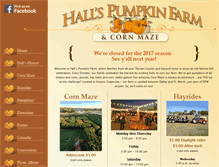 Tablet Screenshot of hallspumpkinfarm.net